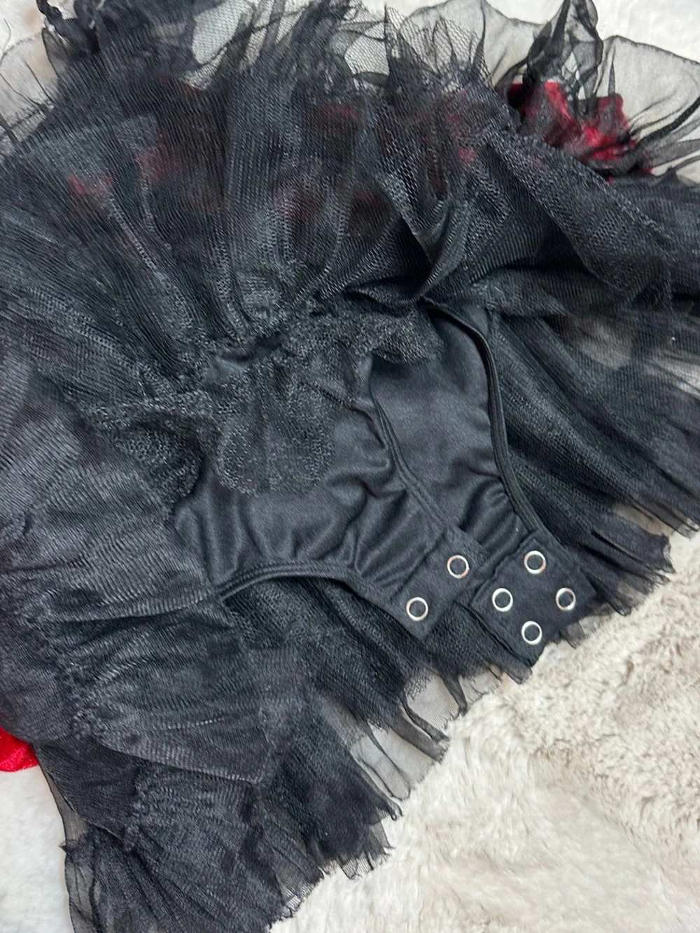 Toddler Red and Black Ladybug Costume Bodysuit